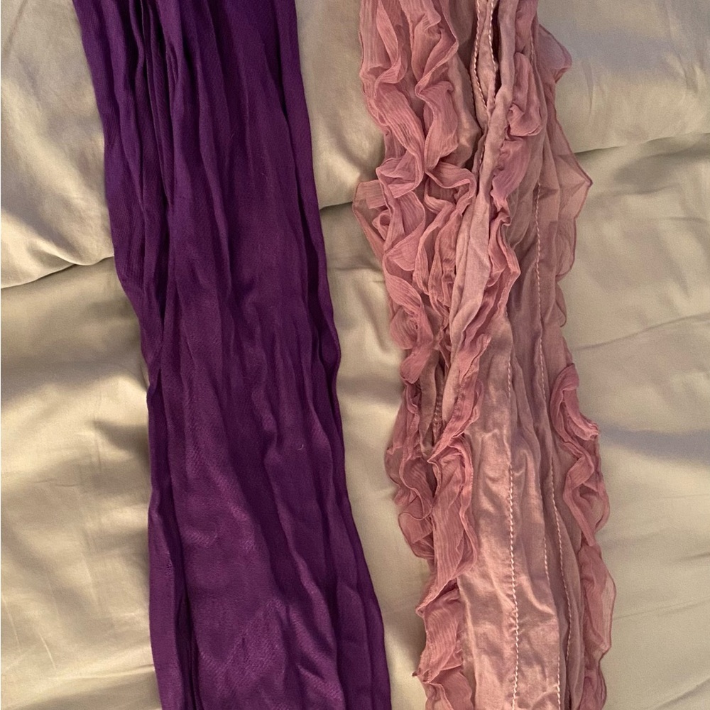Purple and Pink Scarves